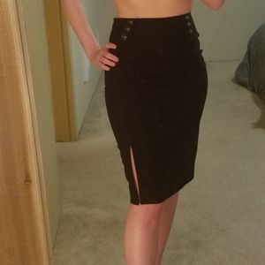 Sexy Black Pencil Skirt